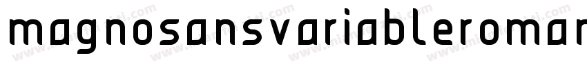 magnosansvariableroman bold字体转换